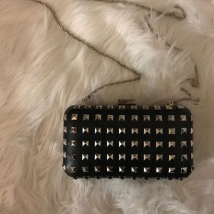 Black stud purse